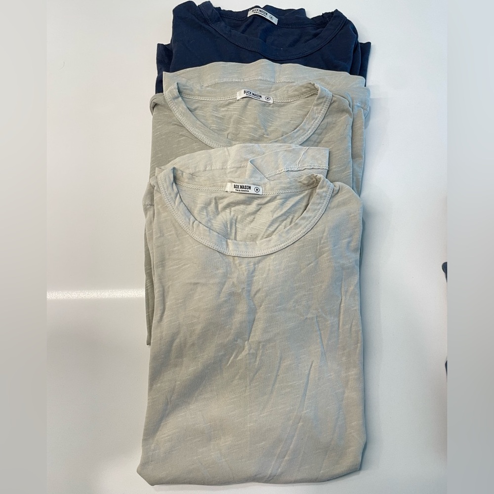 Bundle of 3 Buck Mason tshirts